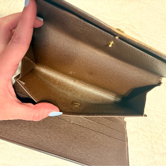 Louis Vuitton Damier Ebene Long Wallet on Chain - Picture 6 of 9